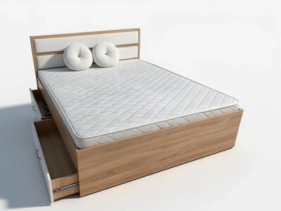 Кровать двухспальная с ящиками