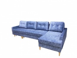 Элегантный диван-трансформер "Сканди" в классическом стиле с оттоманкой